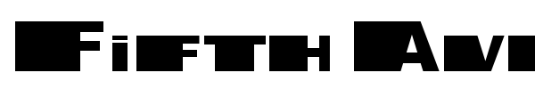 Fifth Avenue font preview